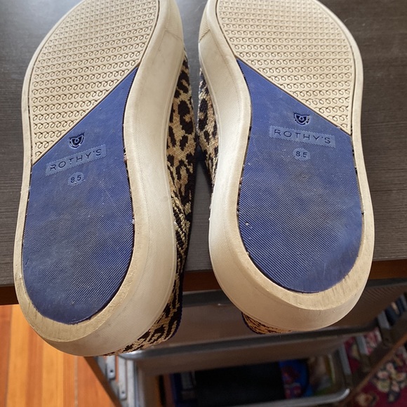 Rothy’s Camo Cat leopard print original slip on sneaker size 8.5 - Picture 6 of 8